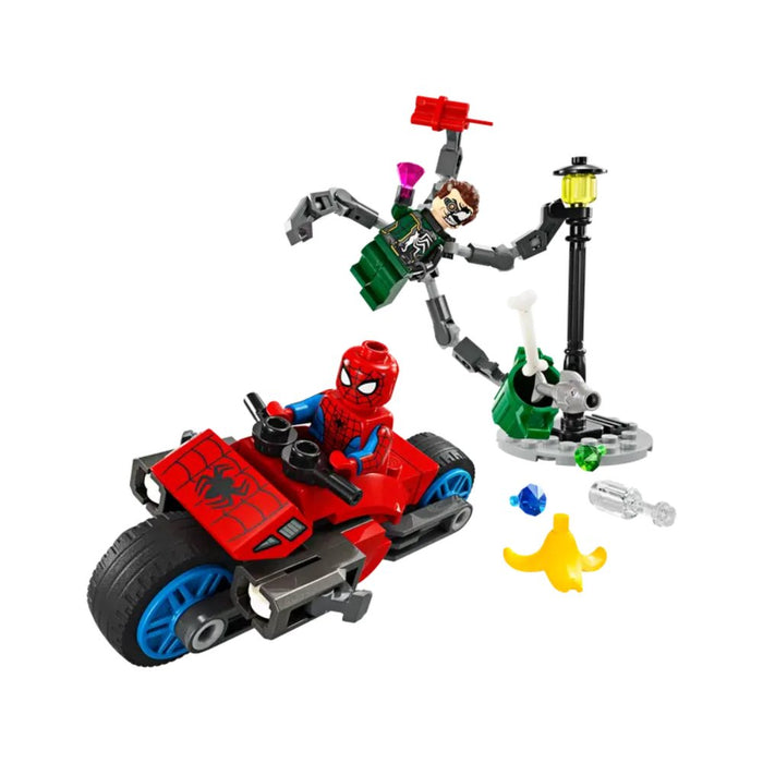 LEGO Marvel Spider-Man vs Doc Ock Persecución en motocicleta (76275) 77 Piezas
