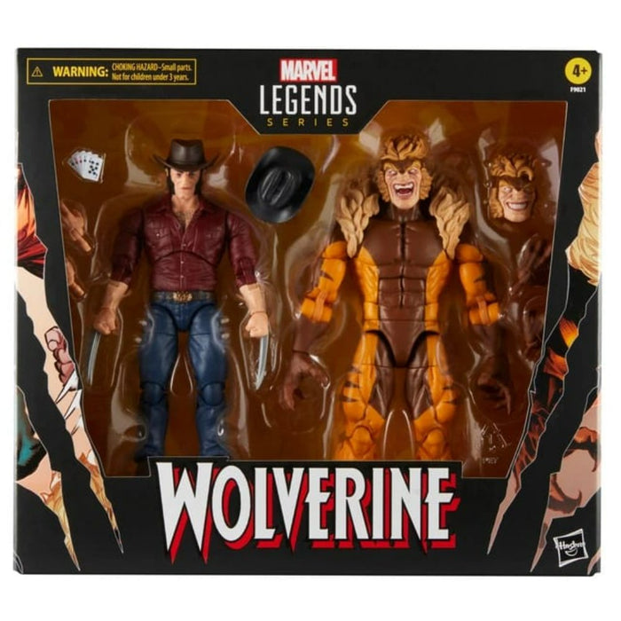 Figuras X-Men Coleccionables de 15cm Series Wolverine vs Sabretooth Marvel Legends