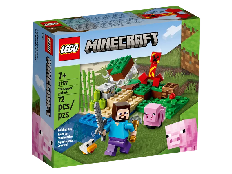 LEGO Minecraft La Emboscada del Creeper (21177) 72 Piezas