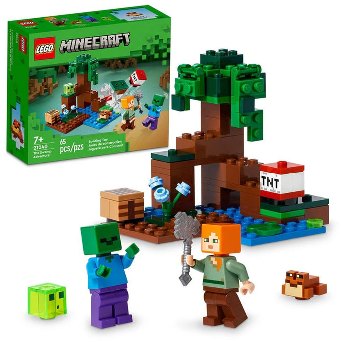 LEGO Minecraft La Aventura En El Pantano (21240) 65 Piezas