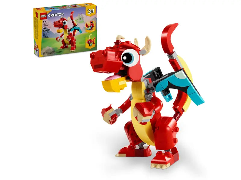 Dragon Rojo LEGO Creator 3 en 1 (31145) 149 Piezas