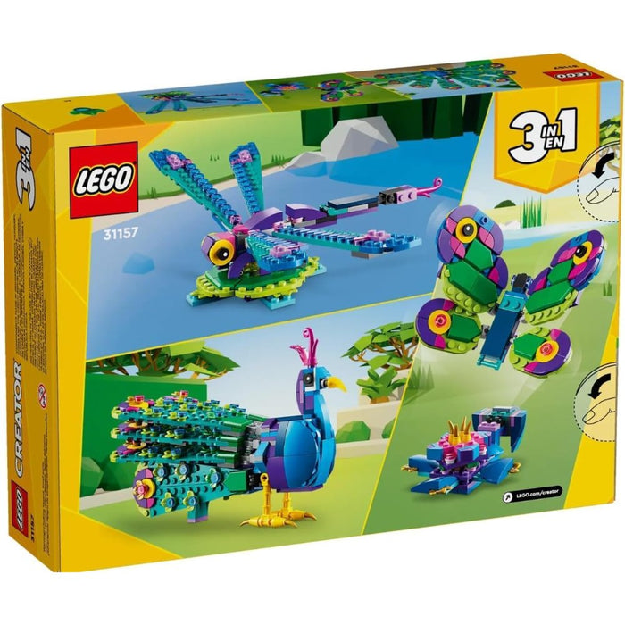 Pavo Real Exótico LEGO Creator 3 en 1 (31157) 355 Piezas