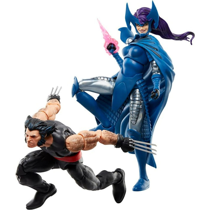 Figuras X-Men Coleccionables de 15cm Series Wolverine Vs Psylocke Marvel Legends