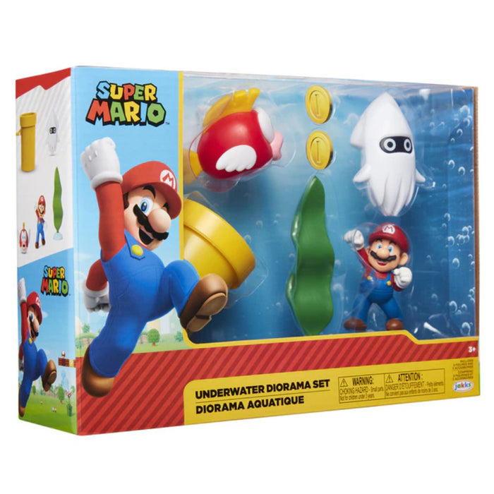 Set Diorama Submarino De Nintendo Super Mario