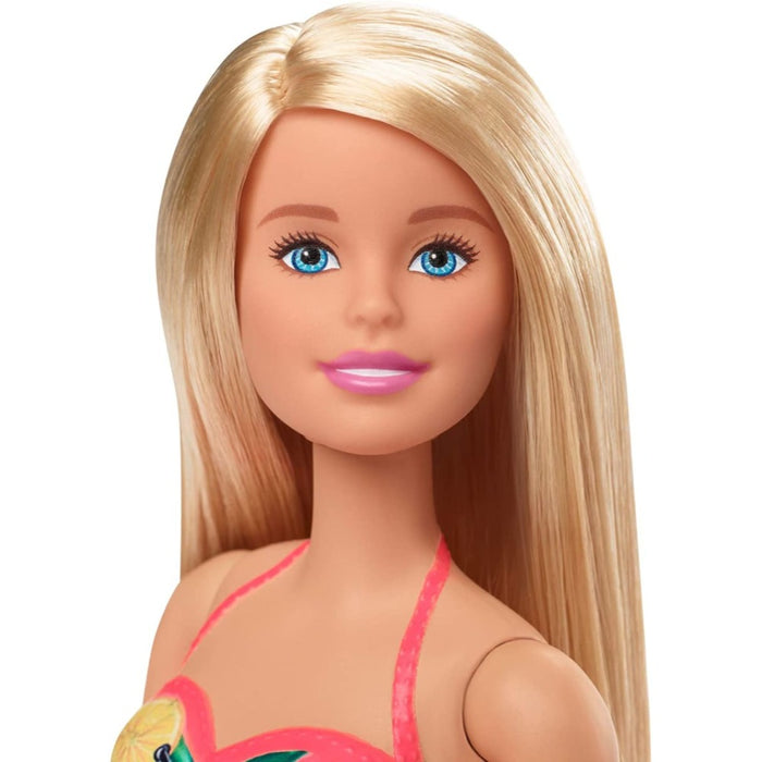 Muñeca Barbie Rubia y Juego De Piscina Con Tobogán
