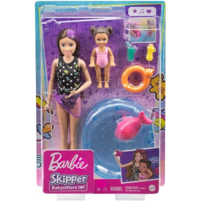 Barbie Skipper Babysitters Con Traje De Baño Que Cambia De Color