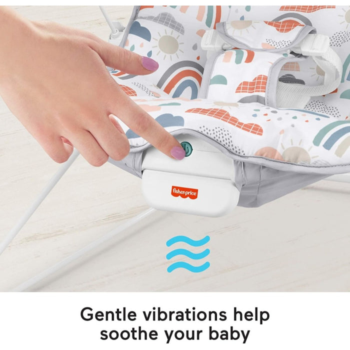Silla Mecedora Arcoíris Para Bebés con Vibraciones