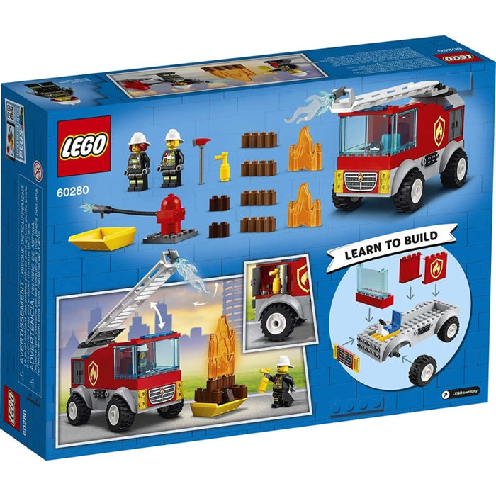 Camión De Bomberos Con Escalera Lego 88 Piezas