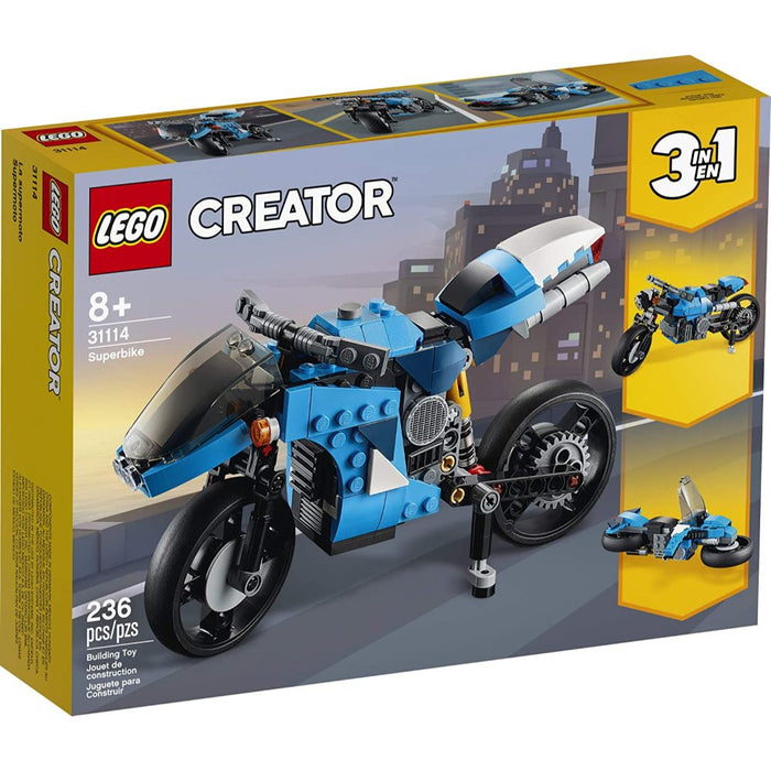Supermoto LEGO Creator 3 en 1 (31114) 236 Piezas