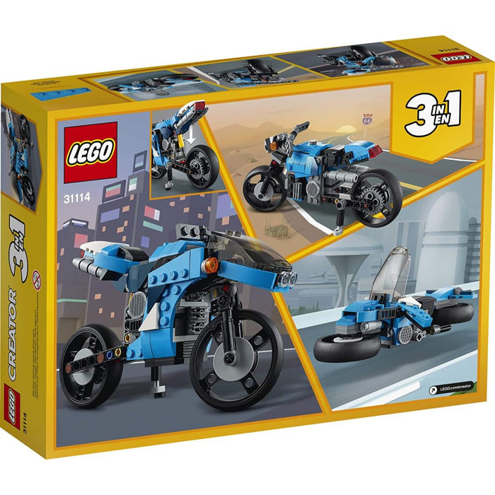Supermoto LEGO Creator 3 en 1 (31114) 236 Piezas