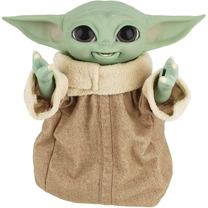 Baby Yoda Galactic Snackin Grogu De 23 Cm Con Sonidos Y Accesorios