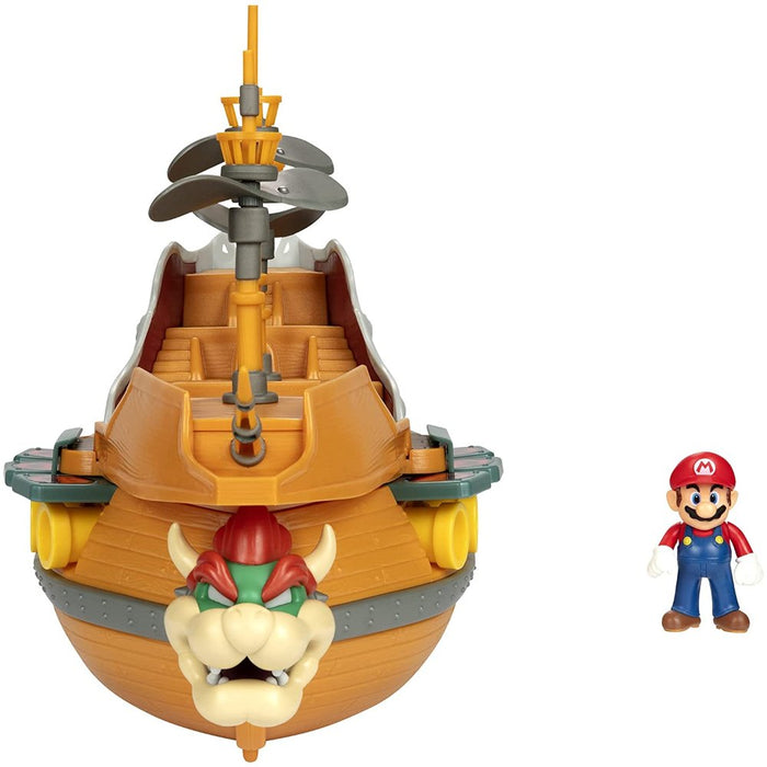 Dirigible De Lujo De Bowser Nintendo Super Mario Con Figura Exclusiva Articulada