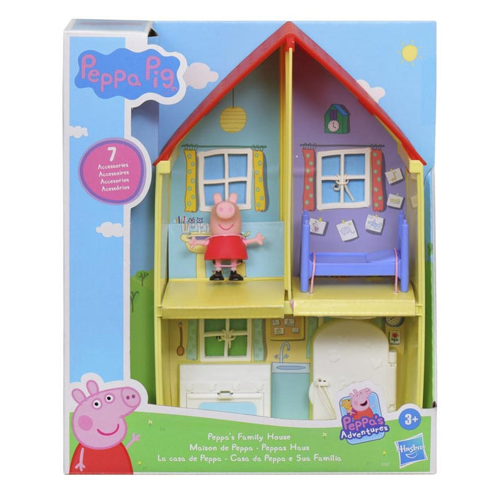 La Casa De Peppa Con Figura Peppa Pig Y 6 Divertidos Accesorios
