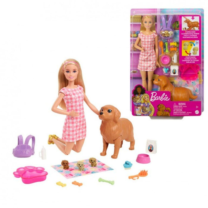 Barbie Y Perritos Recién Nacidos