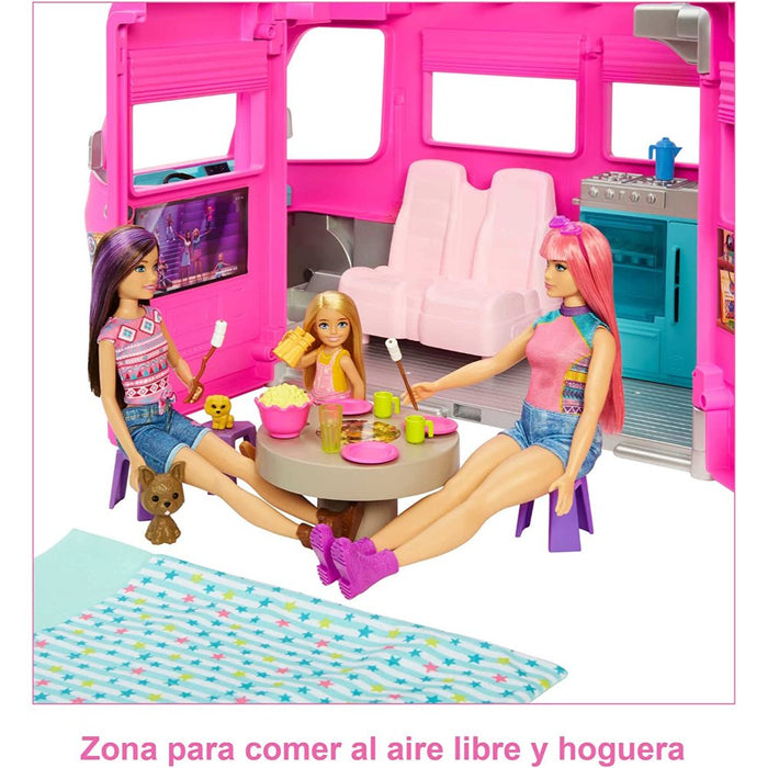 Barbie Camper Dreamcamper Con Un Tobogán