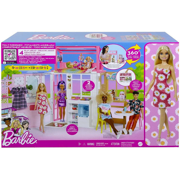 Casa Amueblada De Barbie 360 Grados 2 Pisos