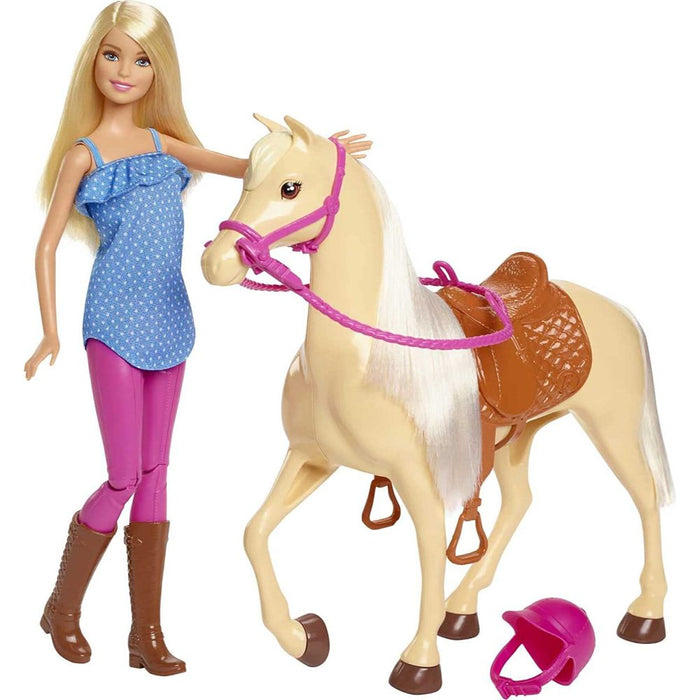 La muñeca barbie y su caballo