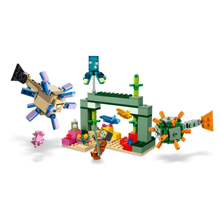 Aventura subacuática: LEGO Minecraft La batalla del guardián (21180) 255 Piezas
