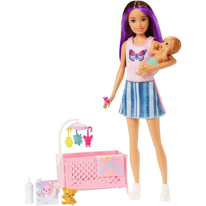 Barbie Skipper Babysitters Bebé Y Cuna