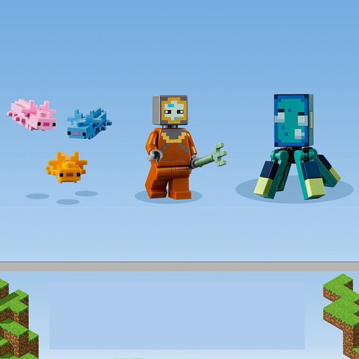 Aventura subacuática: LEGO Minecraft La batalla del guardián (21180) 255 Piezas