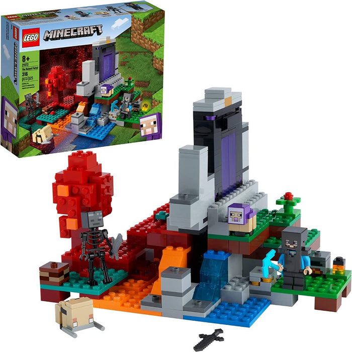 LEGO Minecraft El Portal En Ruinas (21172) 316 Piezas