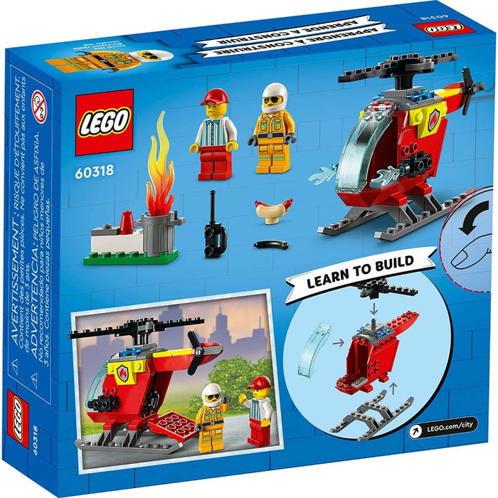 LEGO City helicóptero bombero (60318) 88 Piezas