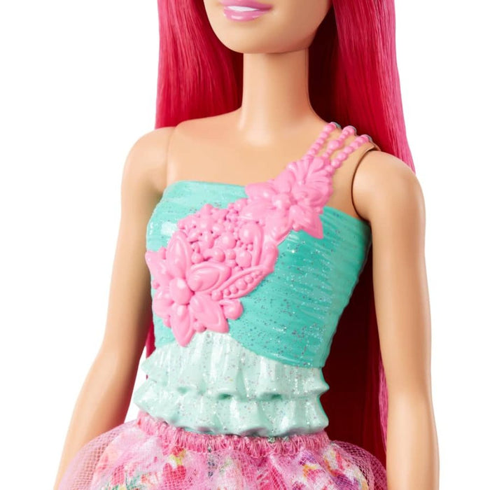 Princesas Barbie Dreamtopia Estampado Floral y Capa De Tul